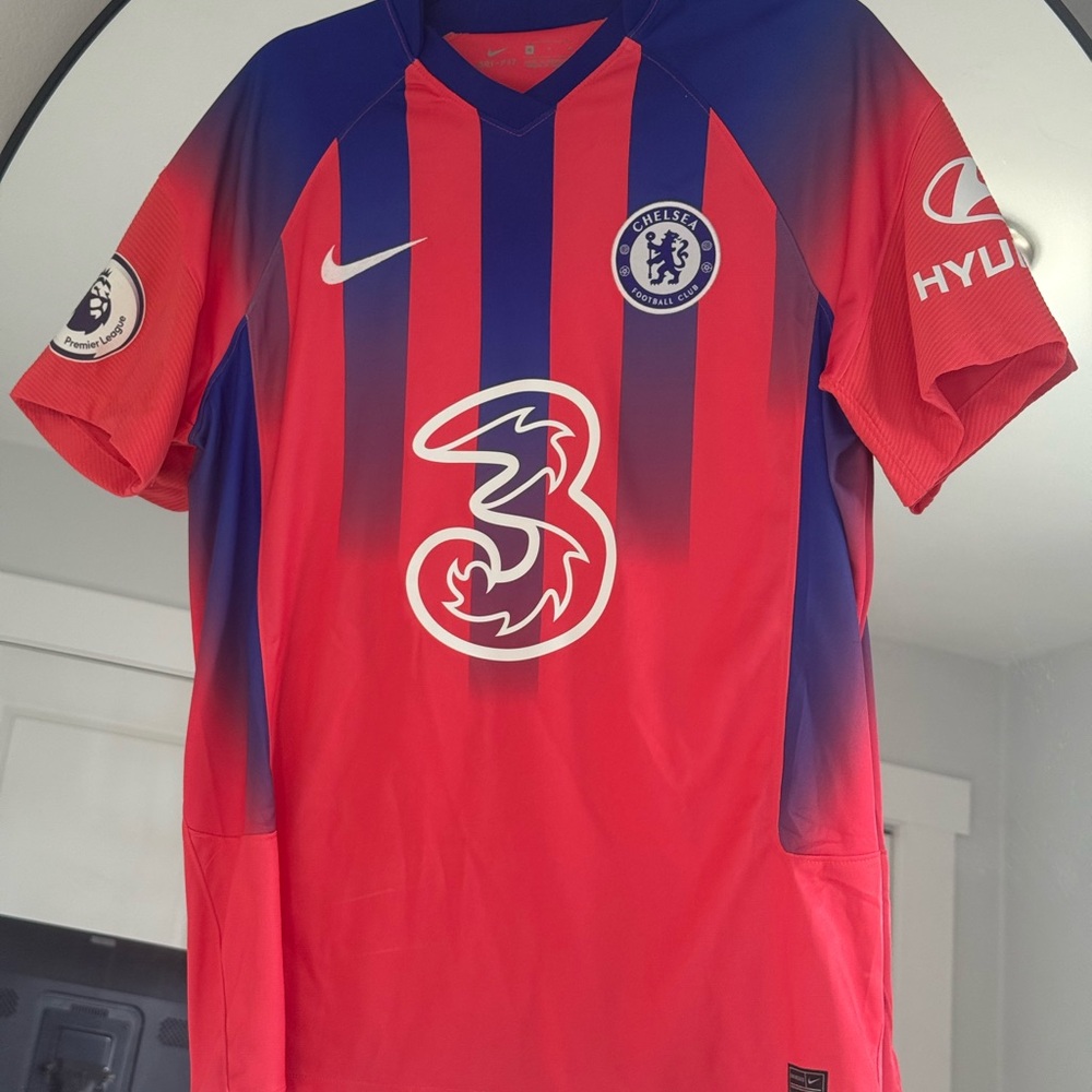Nike Red and Blue Dri-FIT Jersey